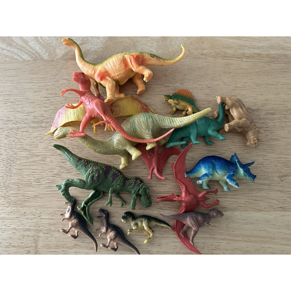 Dinosaurs Toy Mixed Lot of 15 Hard Plastic Play Figures - Picture 16 of 16